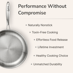 Titanium Hammered Flat Pan