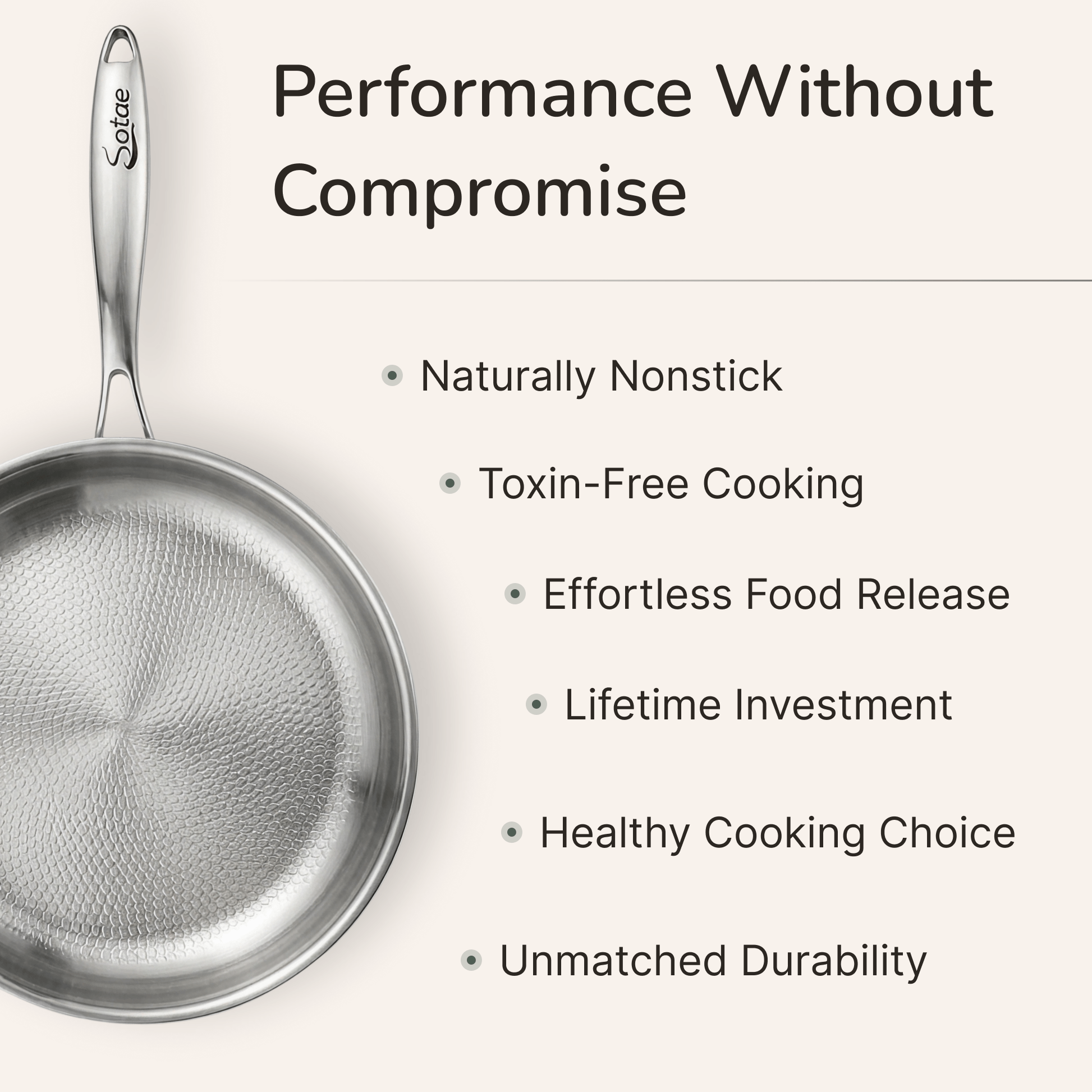 Titanium Hammered Flat Pan