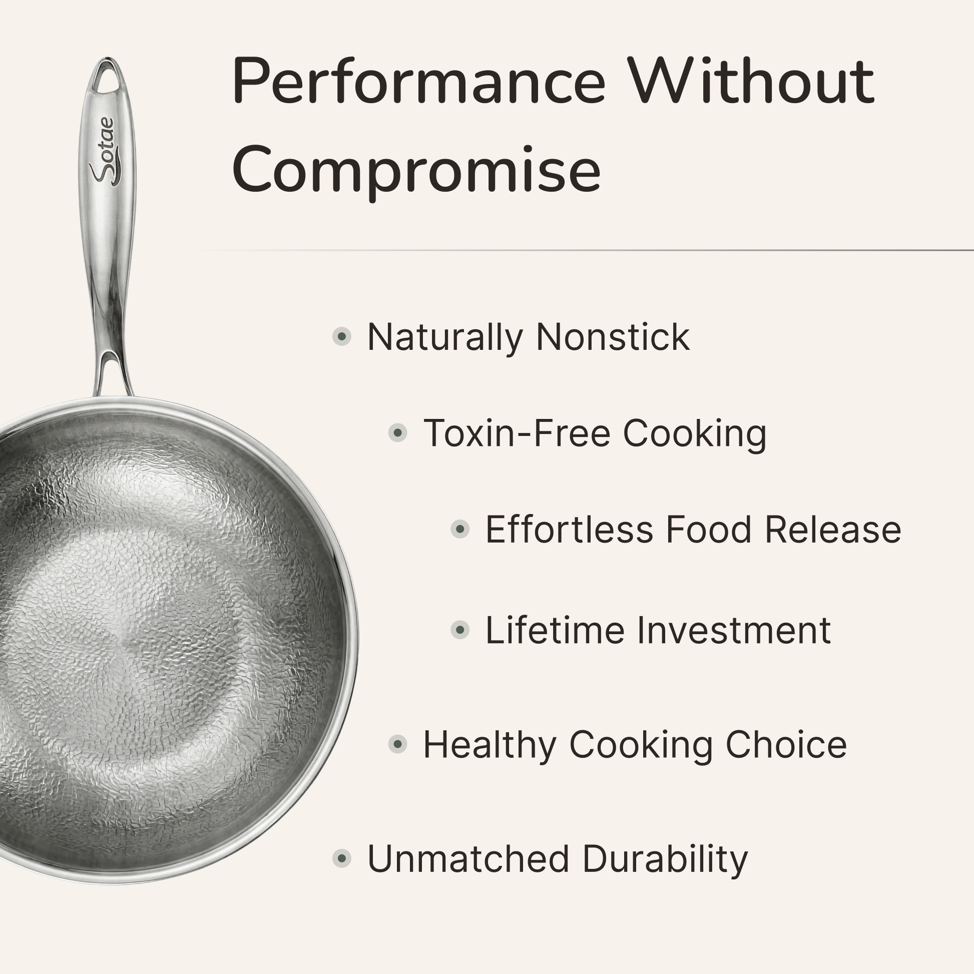 Titanium Hammered Wok