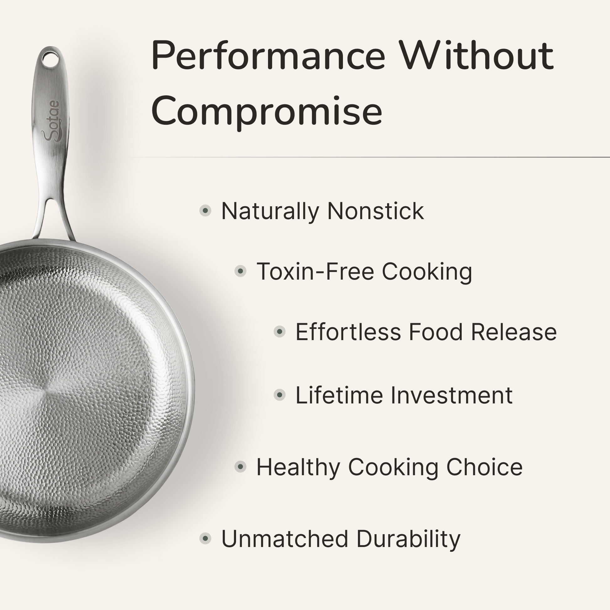 Titanium Hammered Cooking Pan