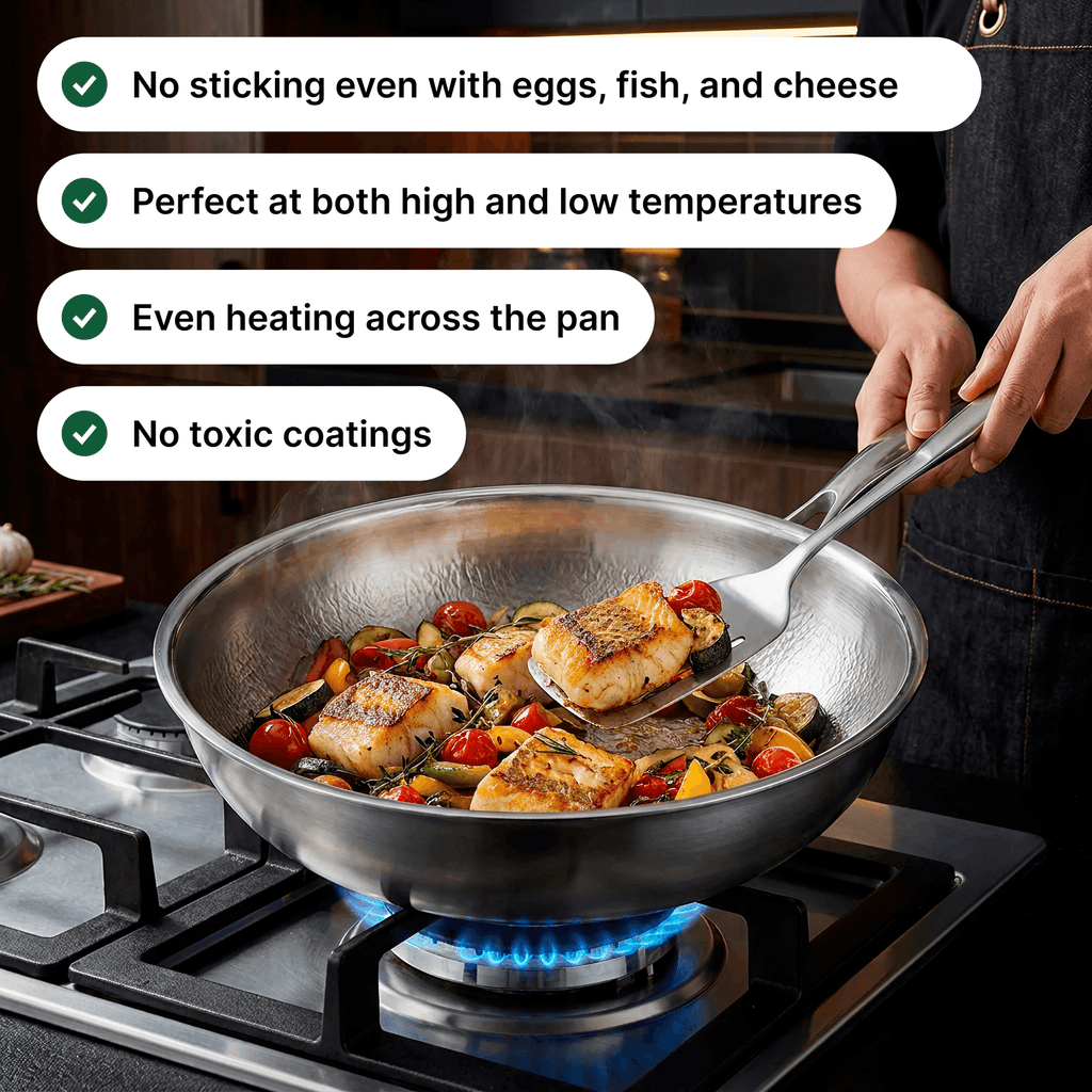 Titanium Hammered Wok