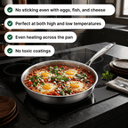 Titanium Hammered Flat Pan