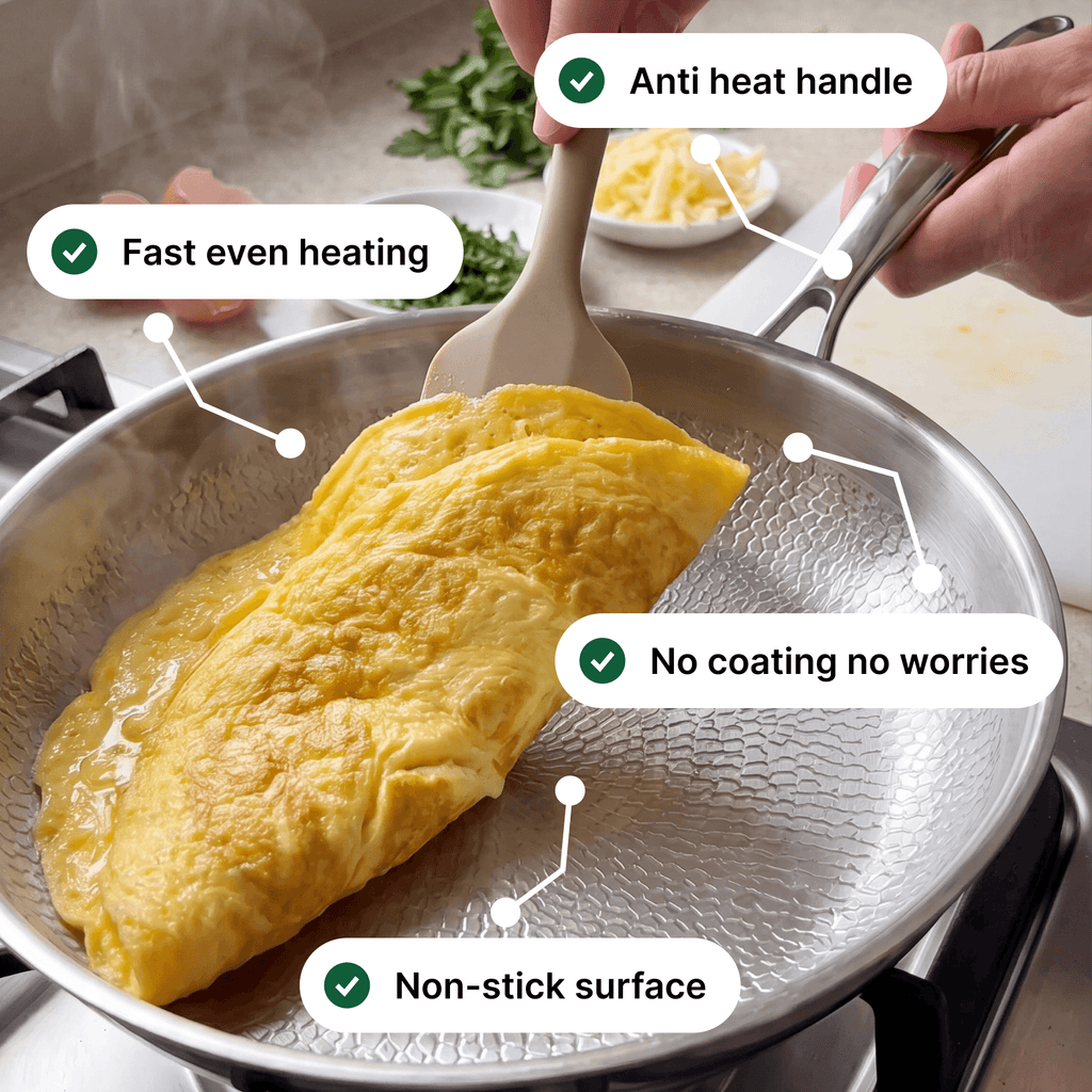 Titanium Hammered Cooking Pan