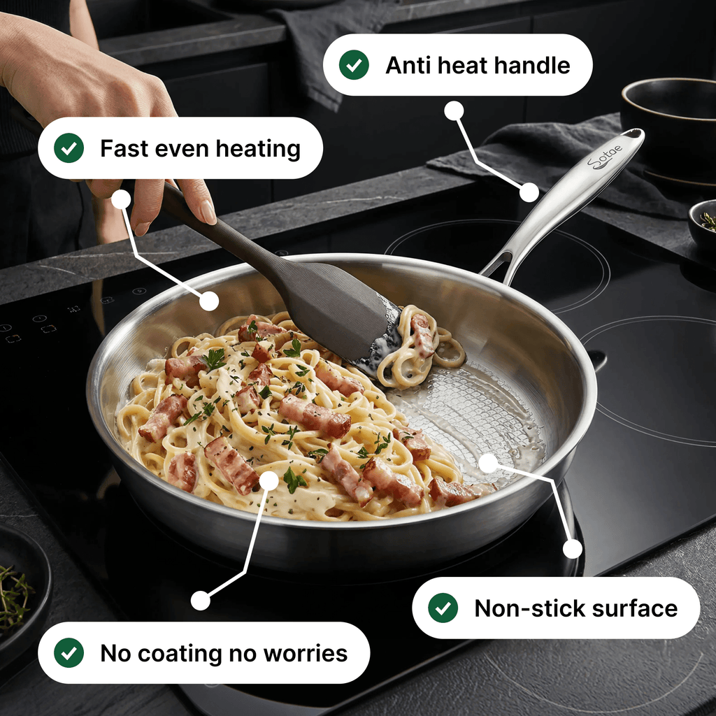 Titanium Hammered Flat Pan