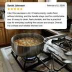 Titanium Hammered Saucepan