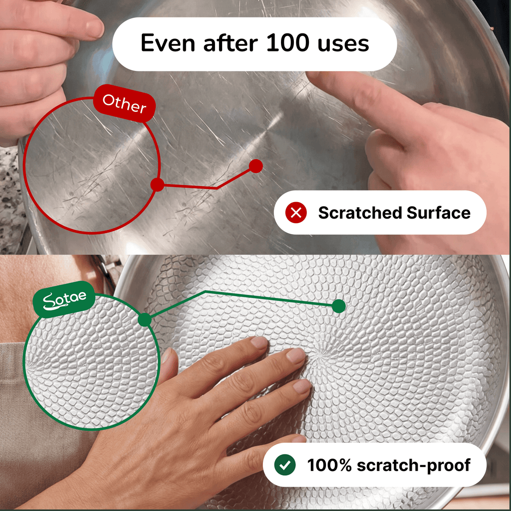 Titanium Hammered Flat Pan