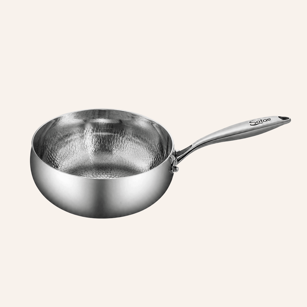Titanium Hammered Saucepan