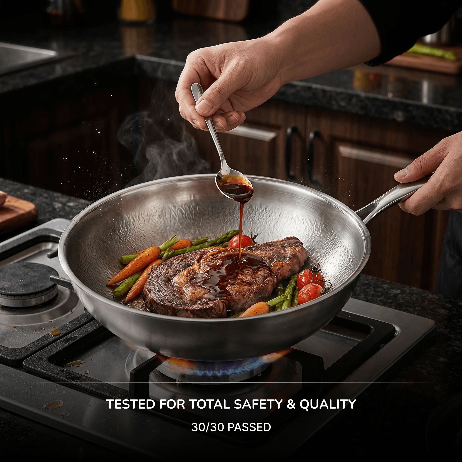 Titanium Hammered Wok