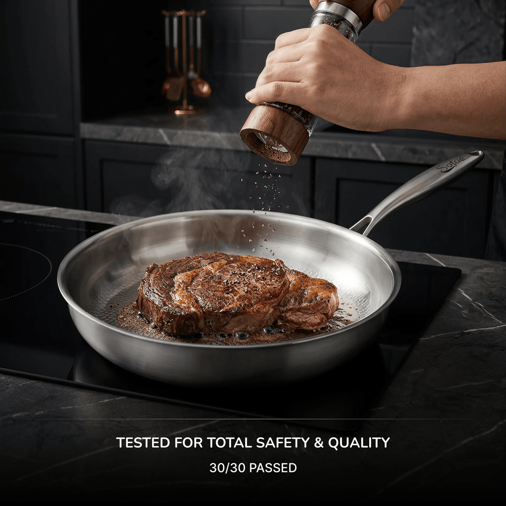 Titanium Hammered Flat Pan