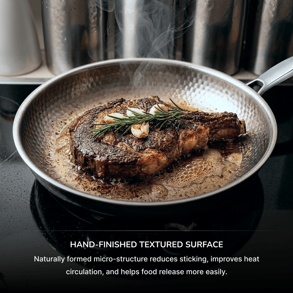 Titanium Hammered Cooking Pan