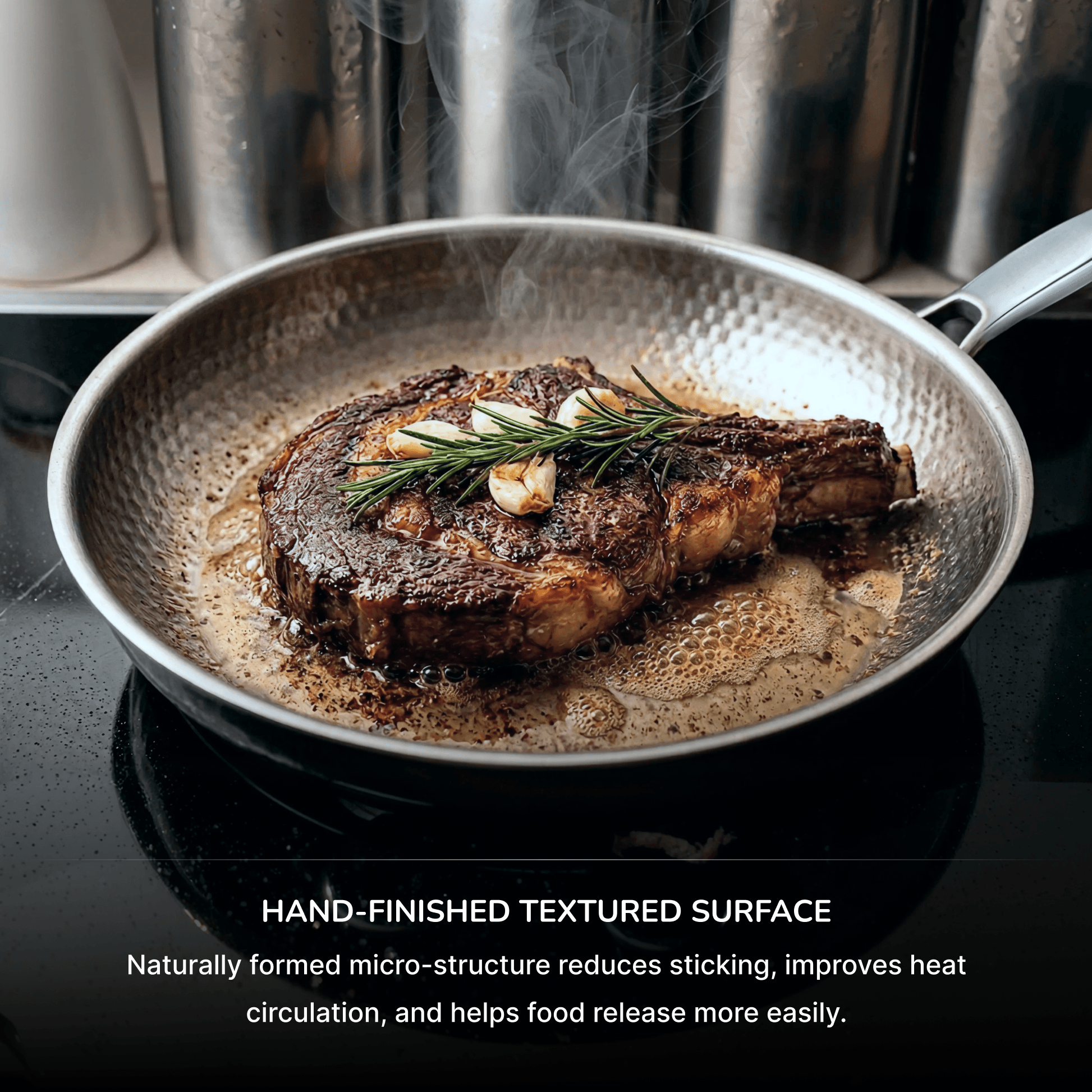 Titanium Hammered Cooking Pan