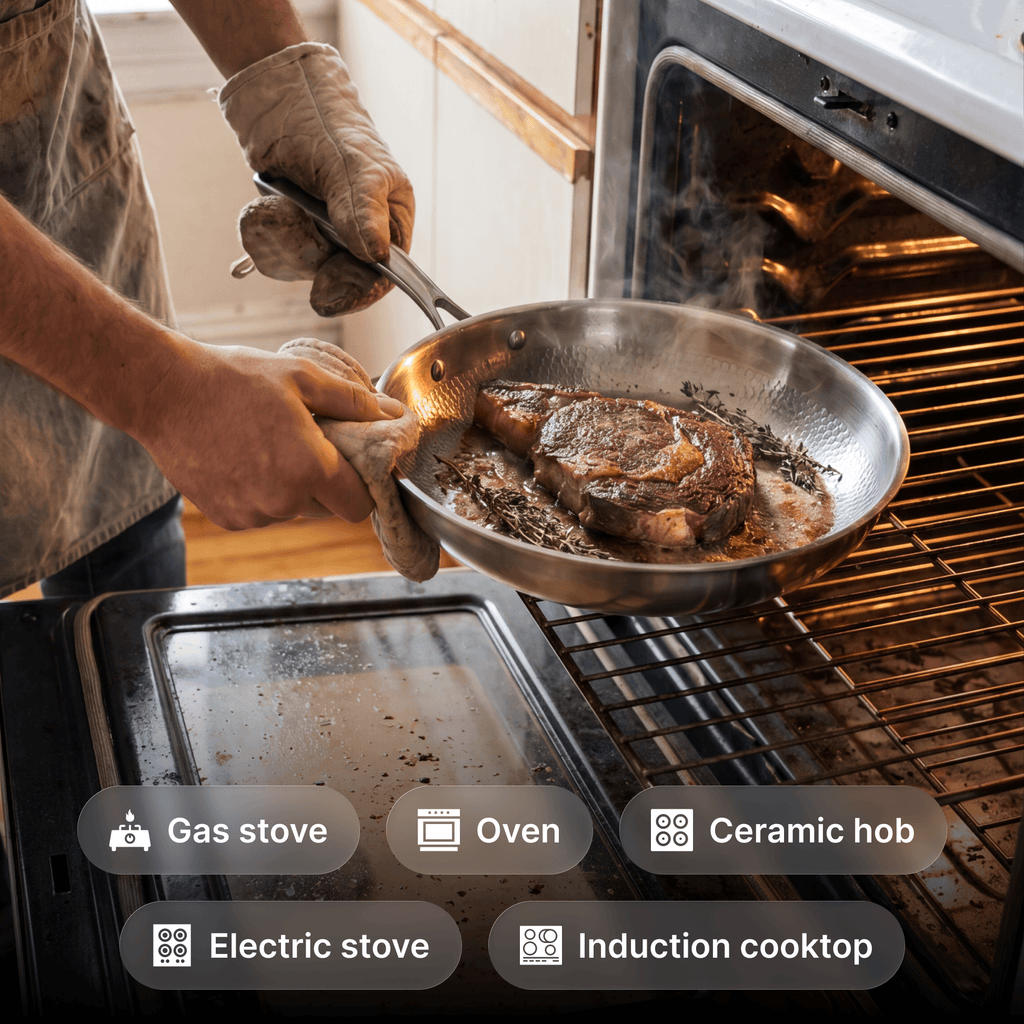 Titanium Hammered Cooking Pan