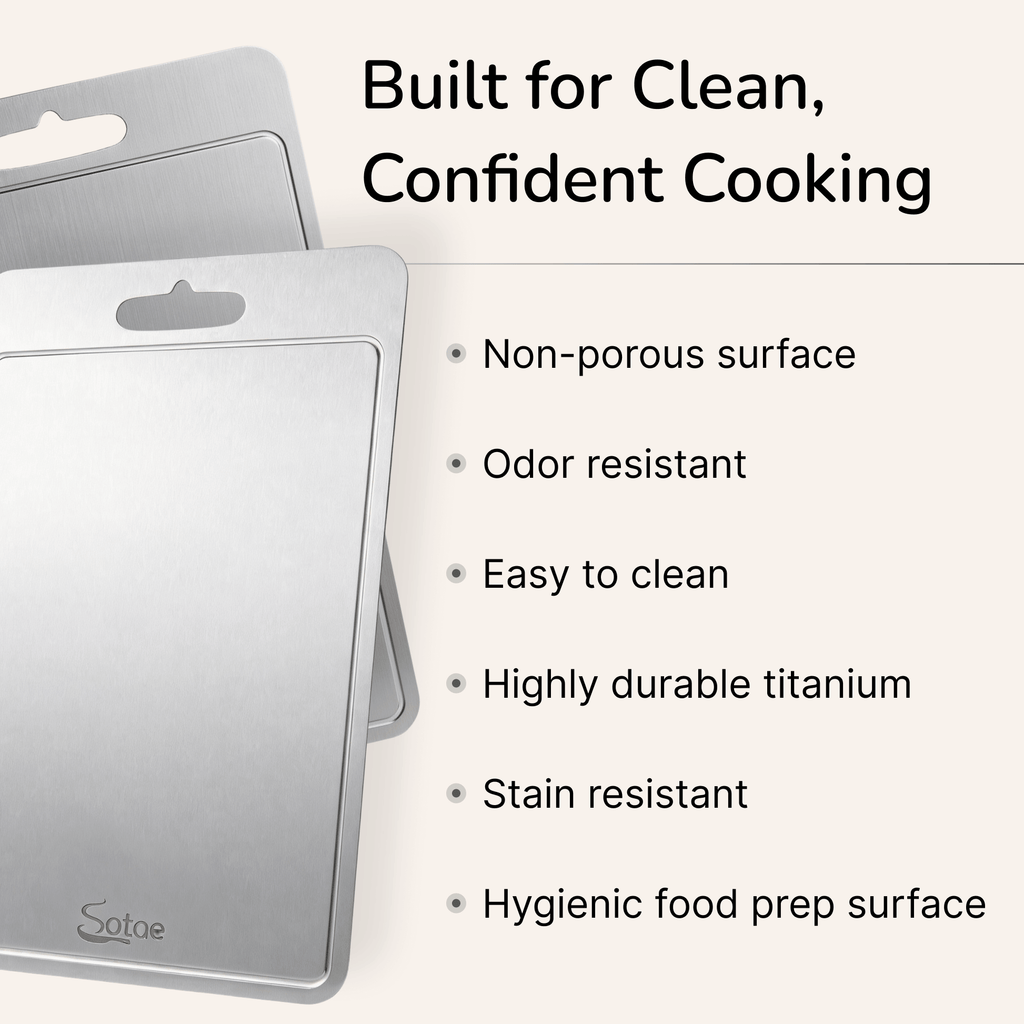 Titanium Cutting Board with Juice Groove