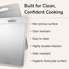 Titanium Cutting Board with Juice Groove