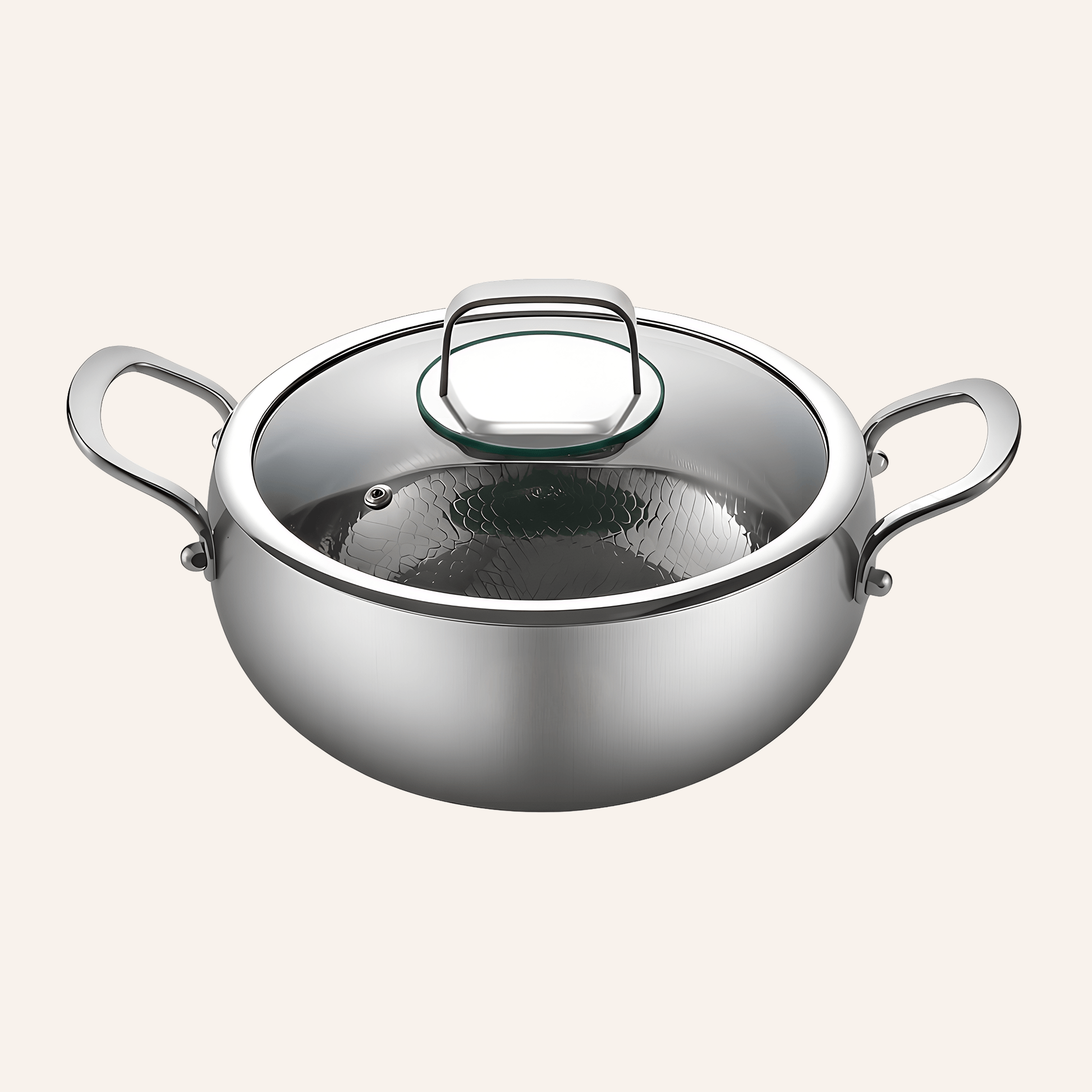 Titanium Hammered Pot