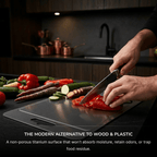 Titanium Cutting Board with Juice Groove