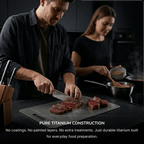 Titanium Cutting Board with Juice Groove