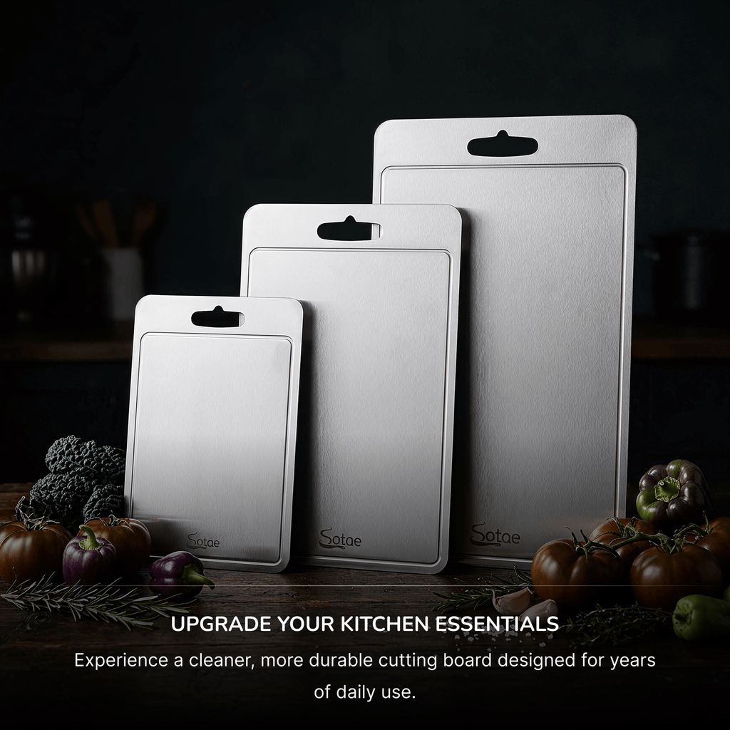 Titanium Cutting Board with Juice Groove