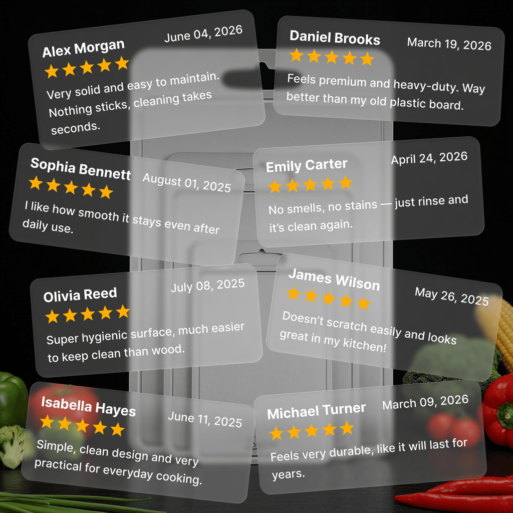 Titanium Cutting Board with Juice Groove