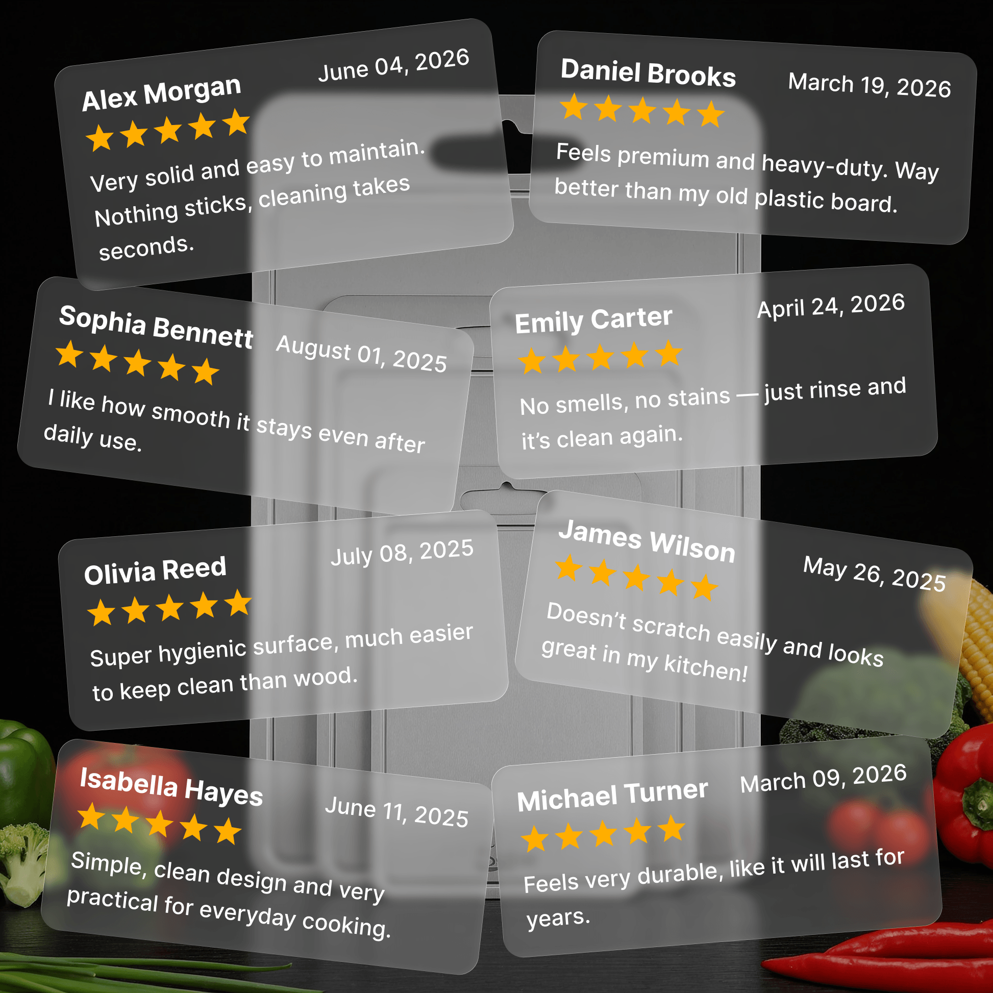Titanium Cutting Board with Juice Groove